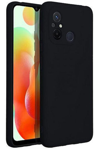 Forcell Πίσω Κάλυμμα Σιλικόνης Μαύρο (Redmi 12C)