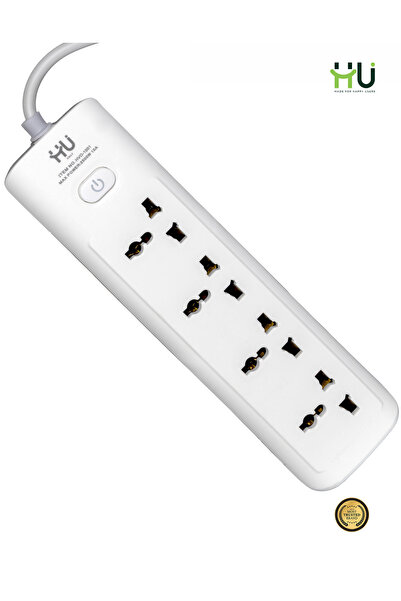 HU HAPPY USER Power Extension Socket with Switch – Heavy Duty Electrical Exte...