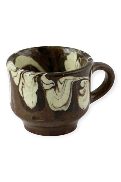 Ceramica Martinescu Clay mug for tuica, 25 ml, brown, glazed, traditional and...