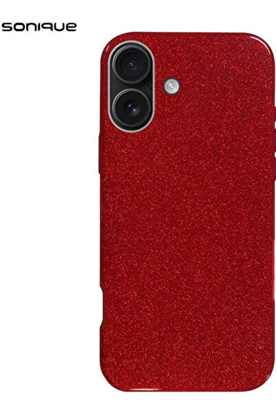 Other Σονίκ Λαμπερή Θήκη Σιλικόνης για Apple iPhone 16 Κόκκινο