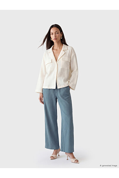 LC Waikiki Timeless Clothing & Timeless Choices Women's Textured Pants with D...