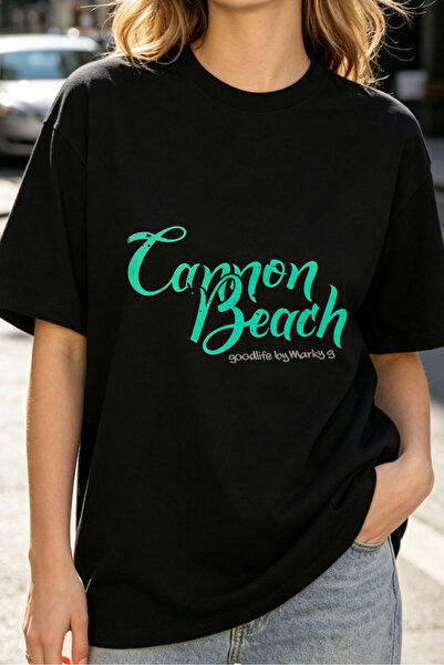 Fleck تي شيرت نسائي من Cannon Beach Goodlife By Wanki 3، قميص صيفي كاجوال بطب...