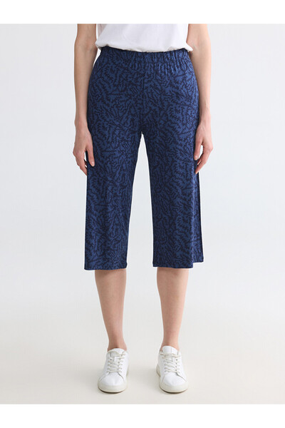 LC Waikiki Patterned Women's Capri with Elastic Waist