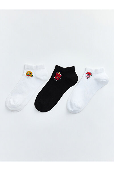 LC Waikiki Esvab • Modern & Distinctive Embroidered Women's Booties Socks, 3-...