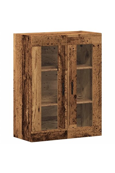 vidaxl Dulap montat pe perete lemn vechi 69,5x34x90 cm
