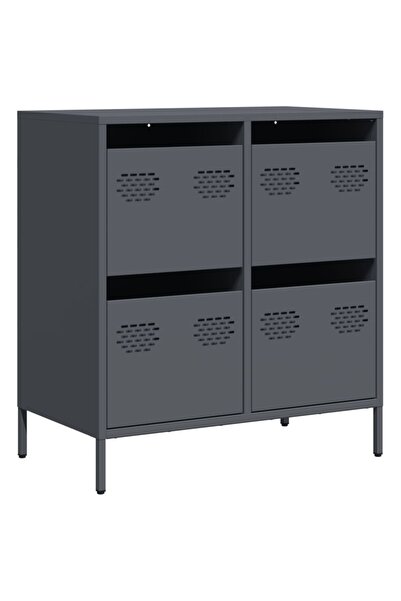 vidaxl Dulap, antracit, 68x39x73,5 cm, oțel laminat la rece