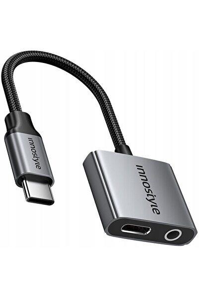 Innostyle Adaptor USB-C la Mini Jack 3.5mm Cablu Aux Pentru Samsung Dac