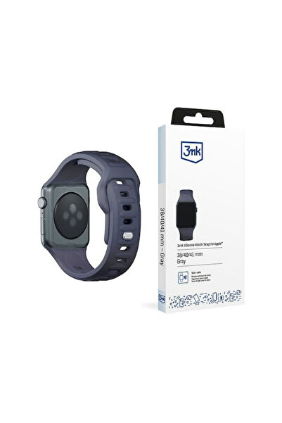 3MK Λουράκι Σιλικόνης με Πείρο Γκρι (Apple Watch 38/40/41/42mm)