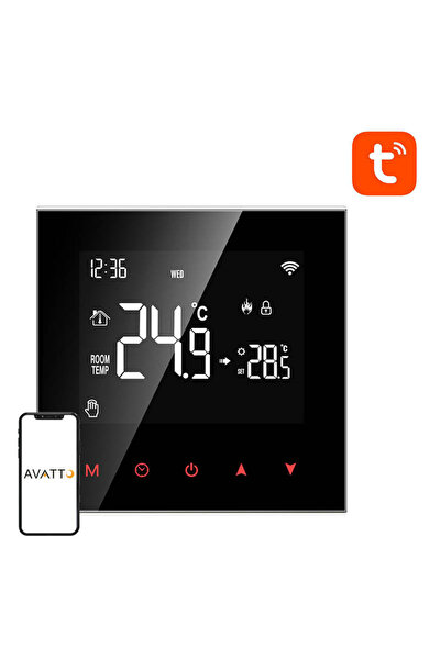 Avatto Termostat inteligent Zwt100 pentru boiler de apă 3A Zigbee Tuya
