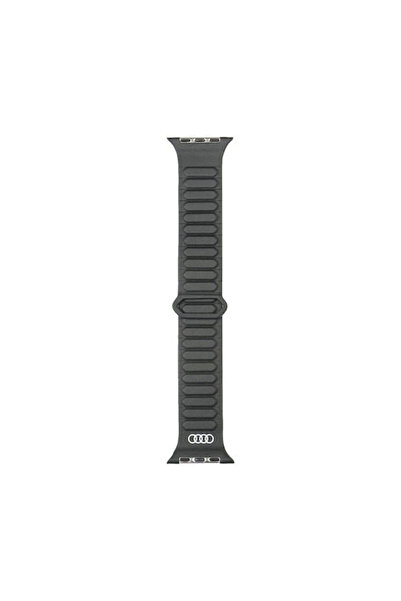 Audi Λουράκι Συνθετικό Δέρμα Μαύρο (Apple Watch 44/45/46/49 mm, Apple)