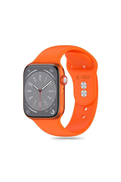 Tech-Protect Λουράκι Σιλικόνης Πορτοκαλί (Apple Watch 44/45/46mm/Ultra 49mm)