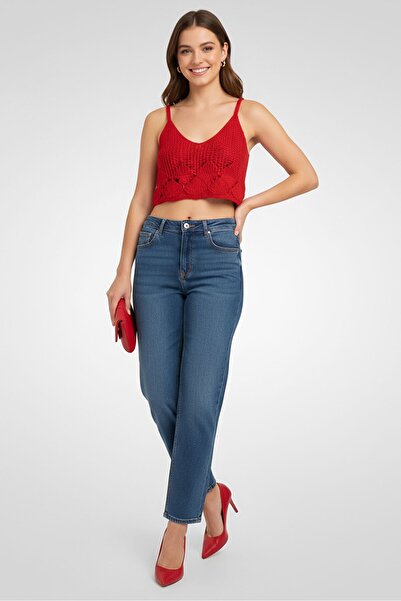Don't Call Me Jennyfer Women Boyfriend Fit Washed Non Stretchable Jeans, Blue