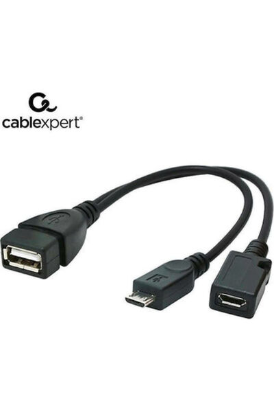 Cablexpert Μετατροπέας micro USB αρσενικό σε USB-A / micro USB θηλυκό 1 τεμάχ...