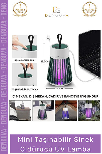Denguva #SinekÖldürücü Mini Taşınabilir USB Sessiz Şarjlı Sivrisinek Haşere K...