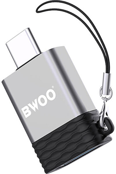 Bwoo BZ35 Μετατροπέας USB-C αρσενικό σε USB-A θηλυκό Γκρι 1 τεμάχιο