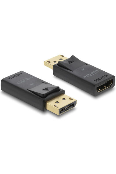 DELOCK Μετατροπέας DisplayPort αρσενικό σε HDMI θηλυκό 4 τεμάχια 61086