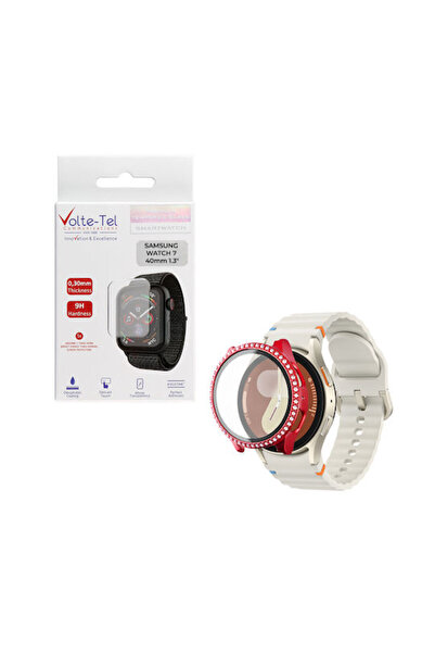 Other Volte-Tel Πλαστική Θήκη σε κόκκινο χρώμα για Samsung Watch 7 40mm