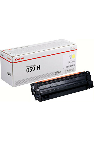 Canon 059H Γνήσιο Τόνερ Εκτυπωτή Λέιζερ Κίτρινο 13500 Σελίδες (3624C001)