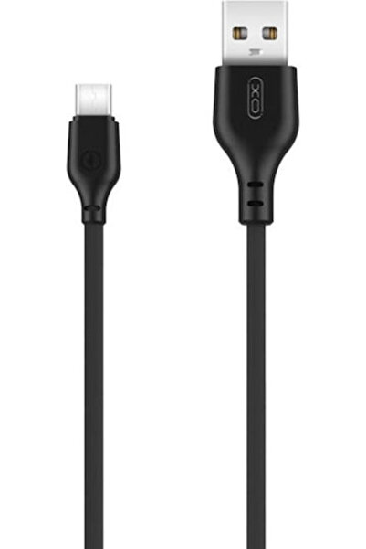 Xo NB103 Επίπεδο Καλώδιο USB 2.0 USB-C Αρσενικό - USB-A Μαύρο 2μ 16.005.0071