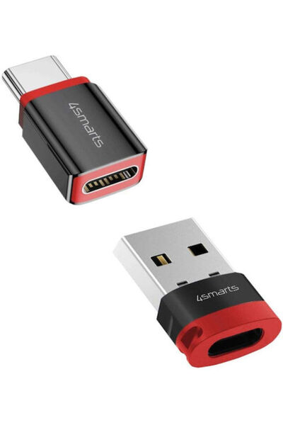 4smarts Μετατροπέας USB-C αρσενικό σε USB-A / USB-C θηλυκό 2 τεμάχια