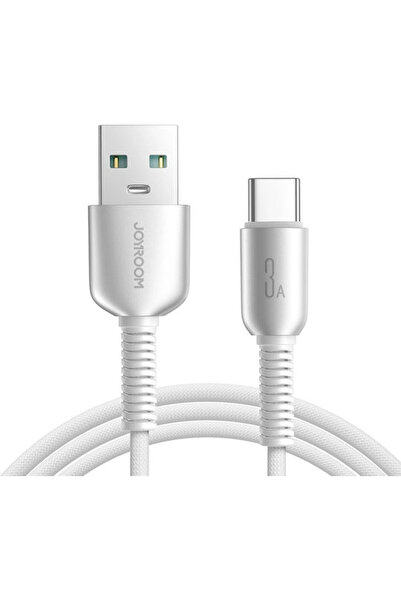 Joyroom Σειρά Πλεκτό Καλώδιο USB 2.0 USB-C Αρσενικό - USB-A 60W PD Γκρι 1μ