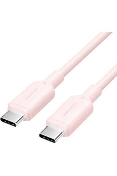 Vention Καλώδιο USB 2.0 USB-C Αρσενικό - USB-C 60W PD Ροζ 1μ TRVPF