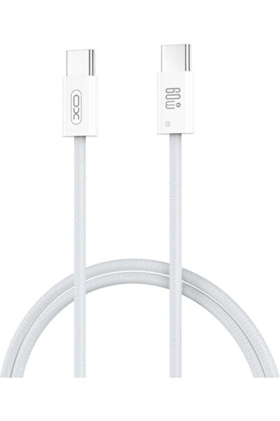 Xo Καλώδιο USB 2.0 USB-C Αρσενικό - USB-C 60W PD Λευκό 1μ 16.005.0356