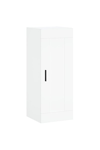 vidaxl Dulap de perete, alb, 34,5x34x90 cm, lemn prelucrat