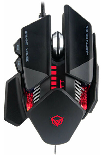 MeeTion GM80 RGB Ποντίκι Gaming 4000 DPI Μαύρο