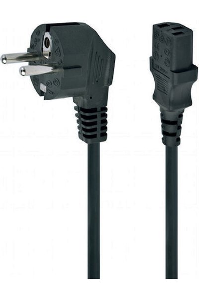Cablexpert Καλώδιο Σούκο - IEC C13 1μ Μαύρο (PC-186-1M)