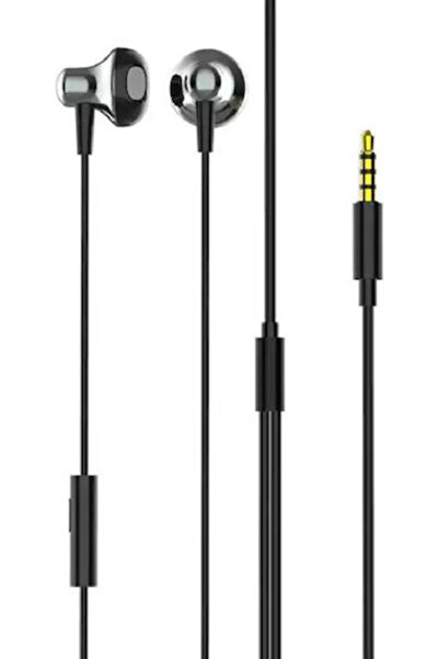 LDNIO Ενδοωτικά ακουστικά handsfree με βύσμα 3.5mm, γκρι