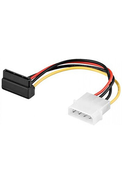 goobay Καλώδιο SATA 15 ακίδων σε Molex 4 ακίδων, 0,13μ, Μαύρο (93030)