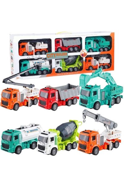 Tradesor Σετ 6 Οχημάτων Κατασκευών Xlq-6g 305224