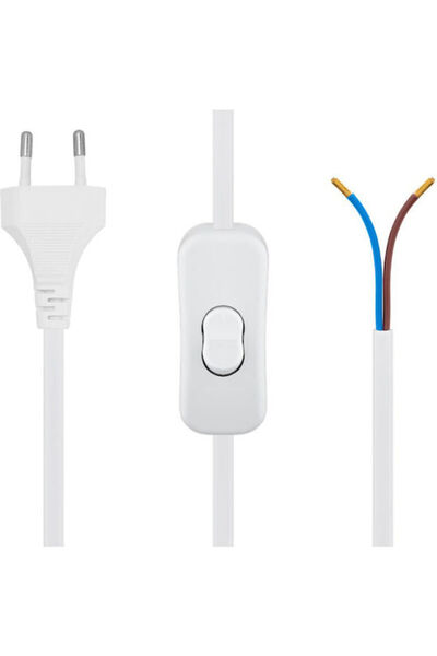 POWERTECH Ευρωκαλώδιο 1,5μ Λευκό (CAB-P041)