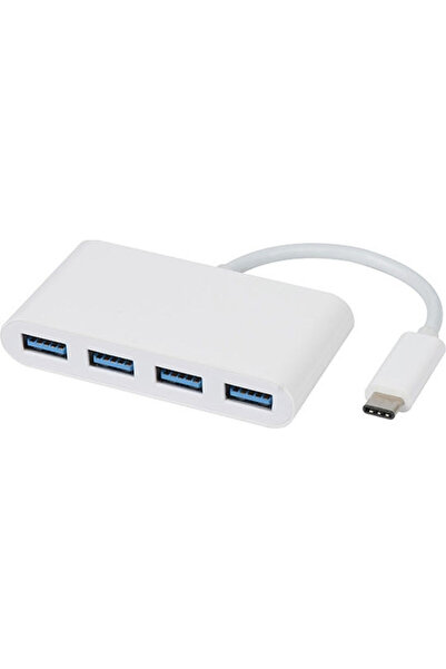 Vivanco Διανομέας USB 4 Θυρών USB 3.1 με σύνδεση USB-C Λευκό Κωδικός: 34292
