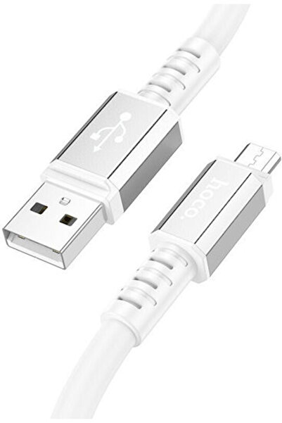 hoco. Hoco X85 Ανθεκτικό Καλώδιο USB 2.0 σε micro USB 1μ Λευκό