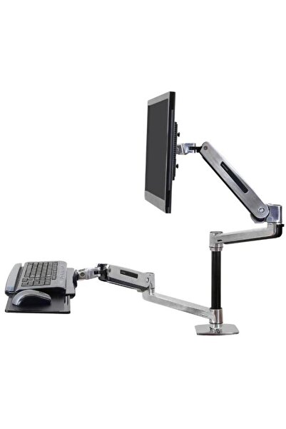 Ergotron Suport de birou WorkFit-LX pentru monitor de până la 42 de inci, 11,...