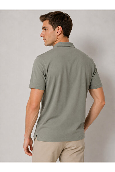RAFF MAĞAZA Lyocell Rayon Fabric Blended Polo Collar T-Shirt