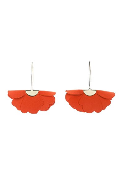 HAIArt Small Flower Earrings - Spicy Orange