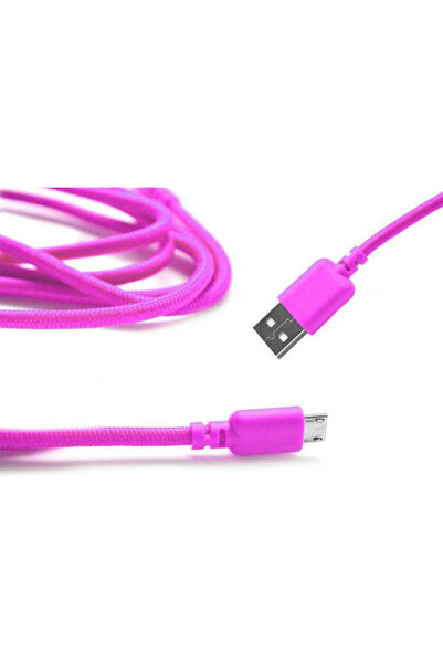 Other Ancus 1μ Πλεκτό Καλώδιο USB 2.0 σε micro USB Ροζ (05019)