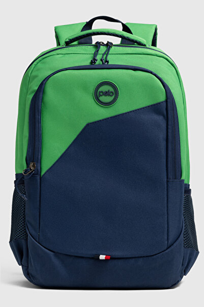 Mypolo Vigo Orthopedic Backpack Green Navy Blue - Middle School, High School ...