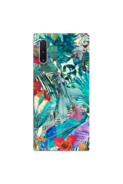 Other Samsung Note 10 Plus Blue laves tropical Transparent Silicone TPU Θήκη