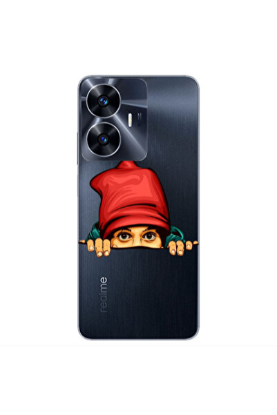 Other Realme Note 50 Hidden Girl Transparent Silicone TPU Θήκη