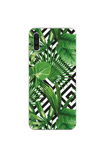 Other Samsung A70 Green Laves arrow Transparent Silicone TPU Θήκη