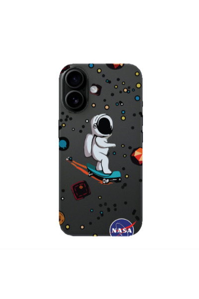 Other Apple Iphone 16 plus Astronaut with skateboard Transparent Silicone TPU...