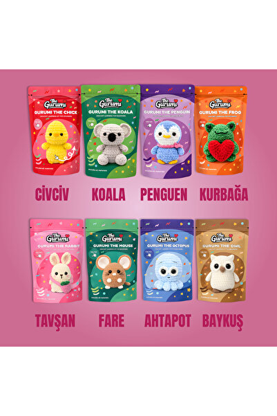 The Gurumi — Amigurumi 8-Piece Knitting Kit for Beginners