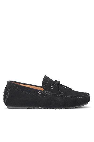 Slazenger Moreno I Men's Nubuck Leather Black Skin Casual Sports Shoes