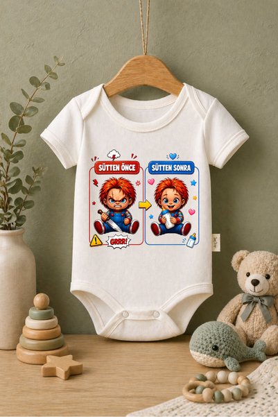 ModaXen Baby Bodysuit with Text Printed on It, 100% Cotton Short Sleeve Bodysuit (Newborn & Baby)