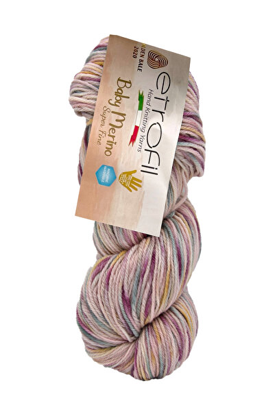 Etrofil Pređa za pletenje Baby Merino Print Lavender Dream 100% vuna 50g 200m...