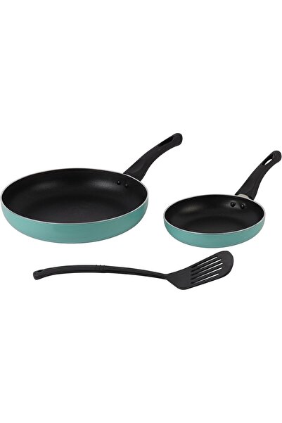 DELCASA Non-stick Frying Pan Set with 2-Piece Spatula, DC2896, Aluminum Ceram...
